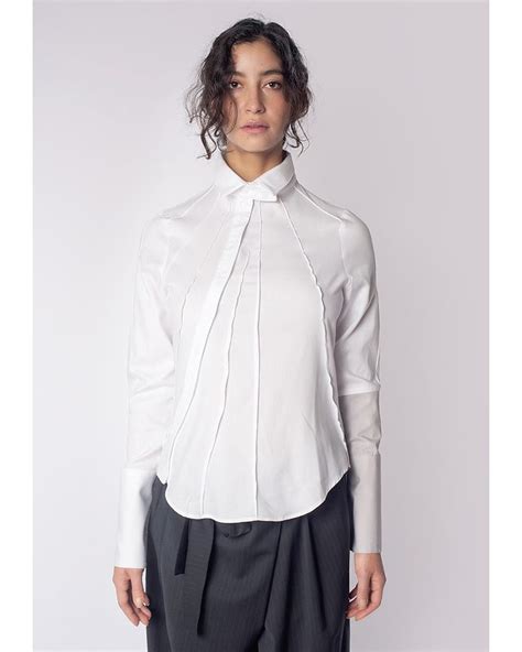 chemise blanche femme burberry|Chemise en coton (Blanc) .